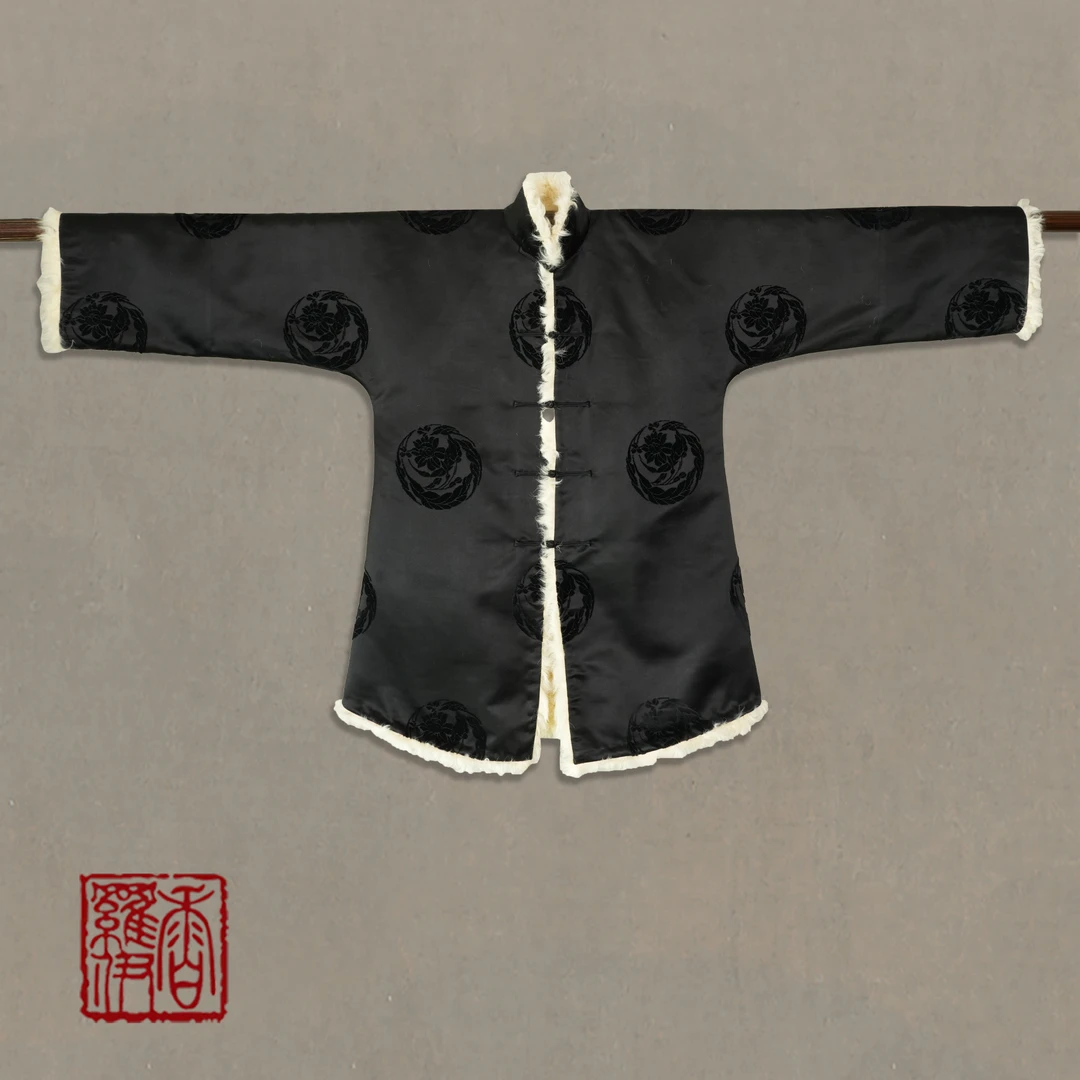 【墨缎团纹】传统中式汉服提花上衣