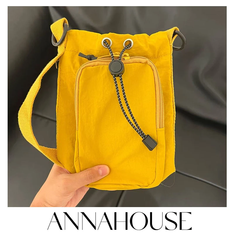 ANNAHOUSE斜挎小包户外多功能手机小挎包水壶包水杯包单肩包YC