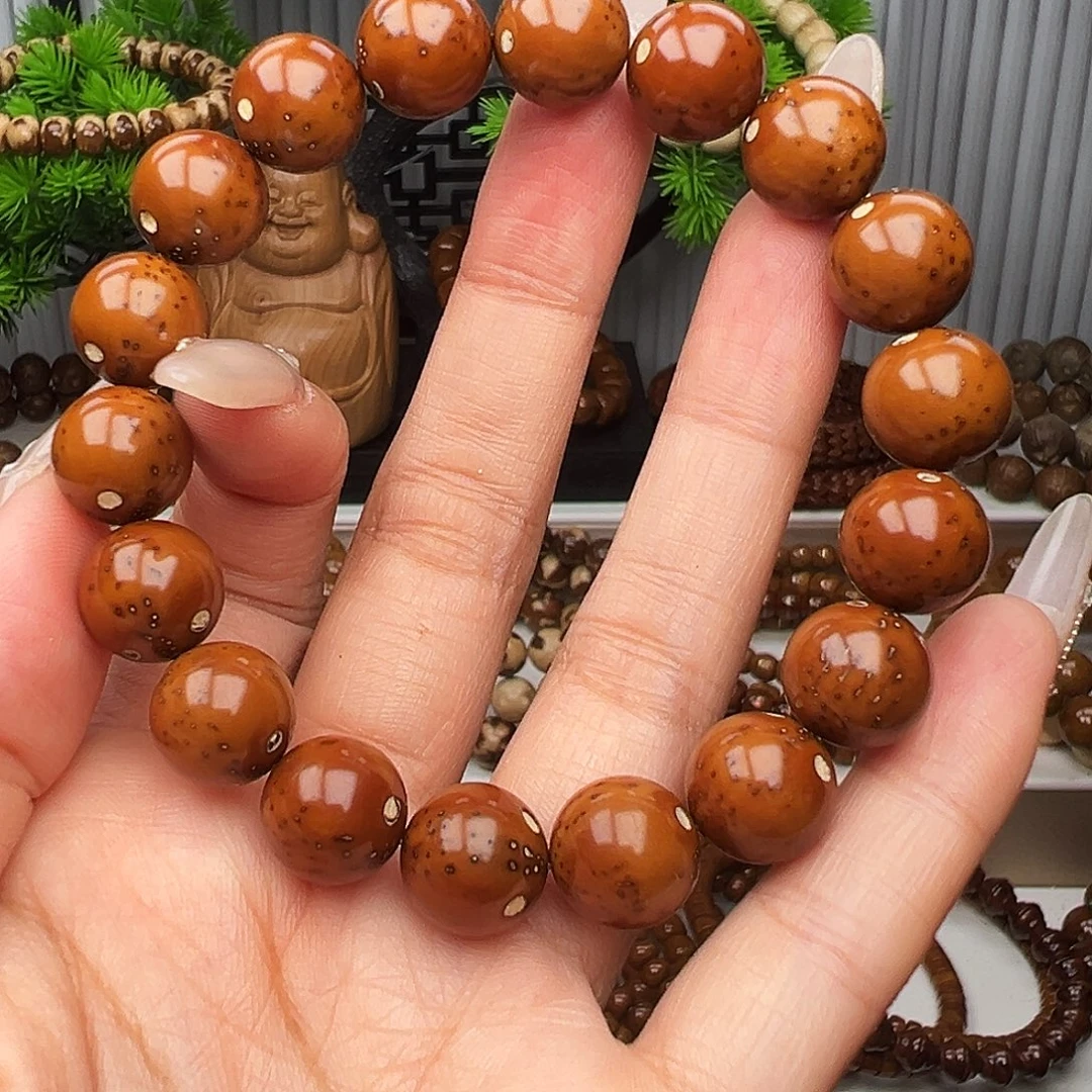 手串紫金鼠卡12半实心光珠