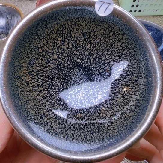 茶盏龙窑柴烧繁星北宋厚唇杯8.8口径