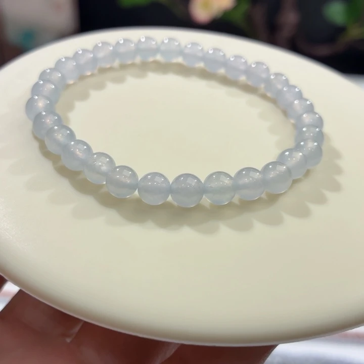 未镶嵌手链翡翠冰蓝紫卡6.3