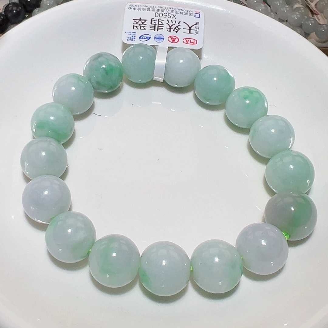 翡翠手链未镶嵌天然翡翠