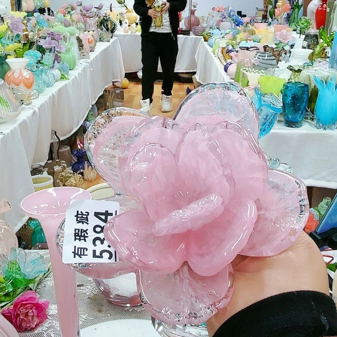 福利不退不换琉璃花瓶艺术品