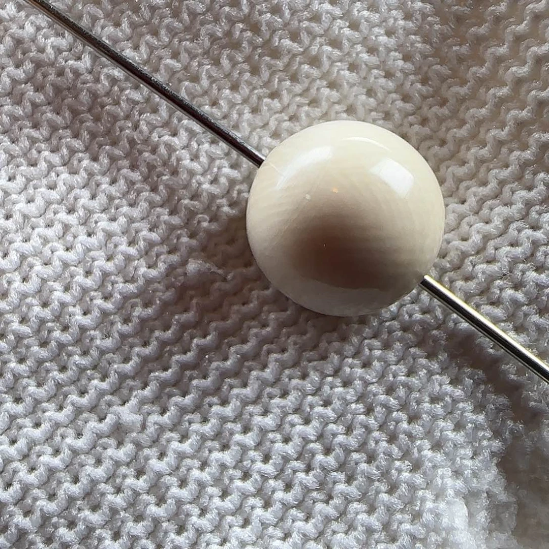 其他猛犸象牙鲨***椒天然保真猛犸牙圆珠单珠