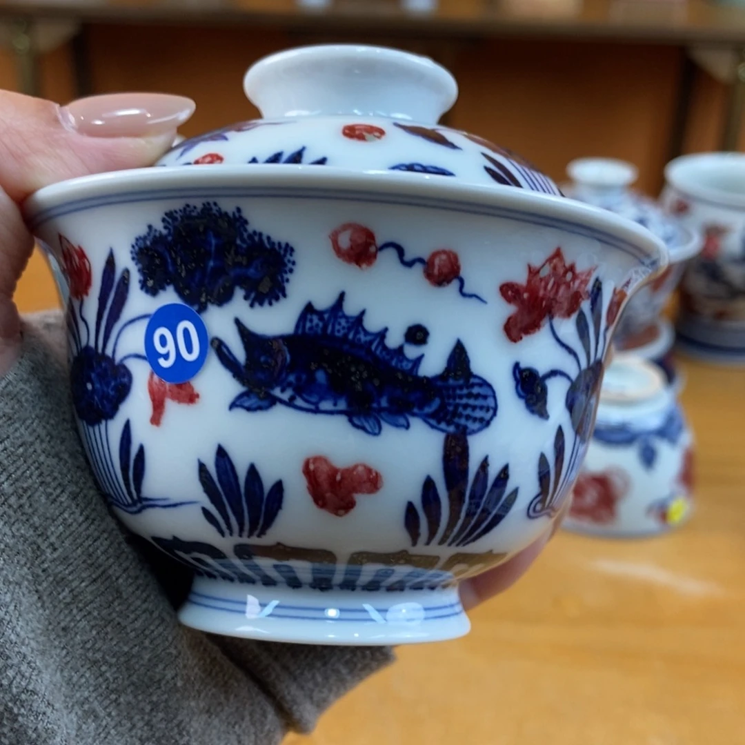 手绘现代茶具非古董