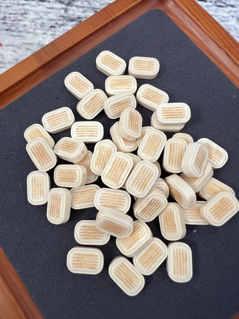 0609天然猛犸牙全品12×19mm五条金