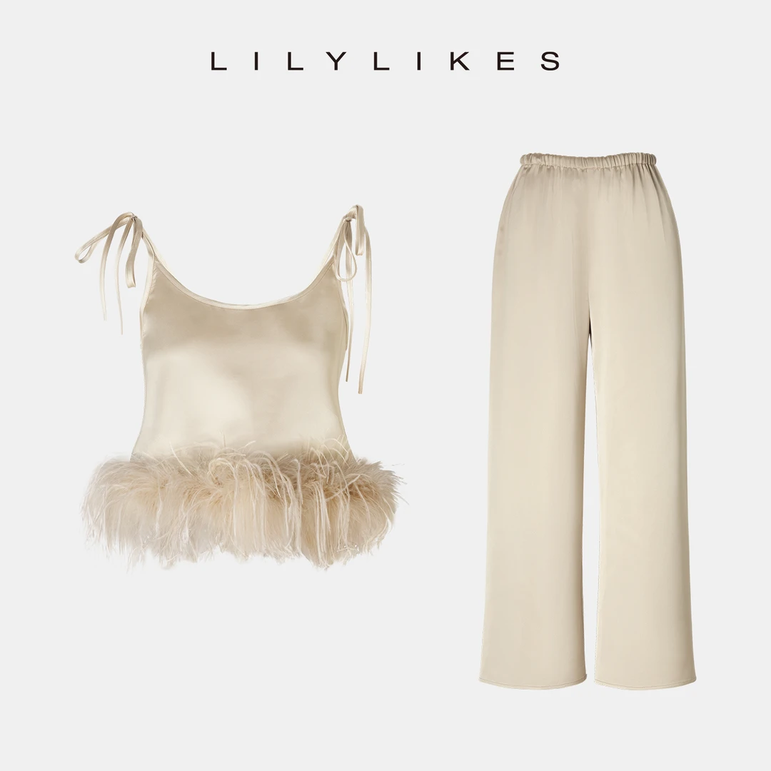 【LILYLIKES】"Vivian套装"夏季外穿风纯欲吊带/阔腿裤