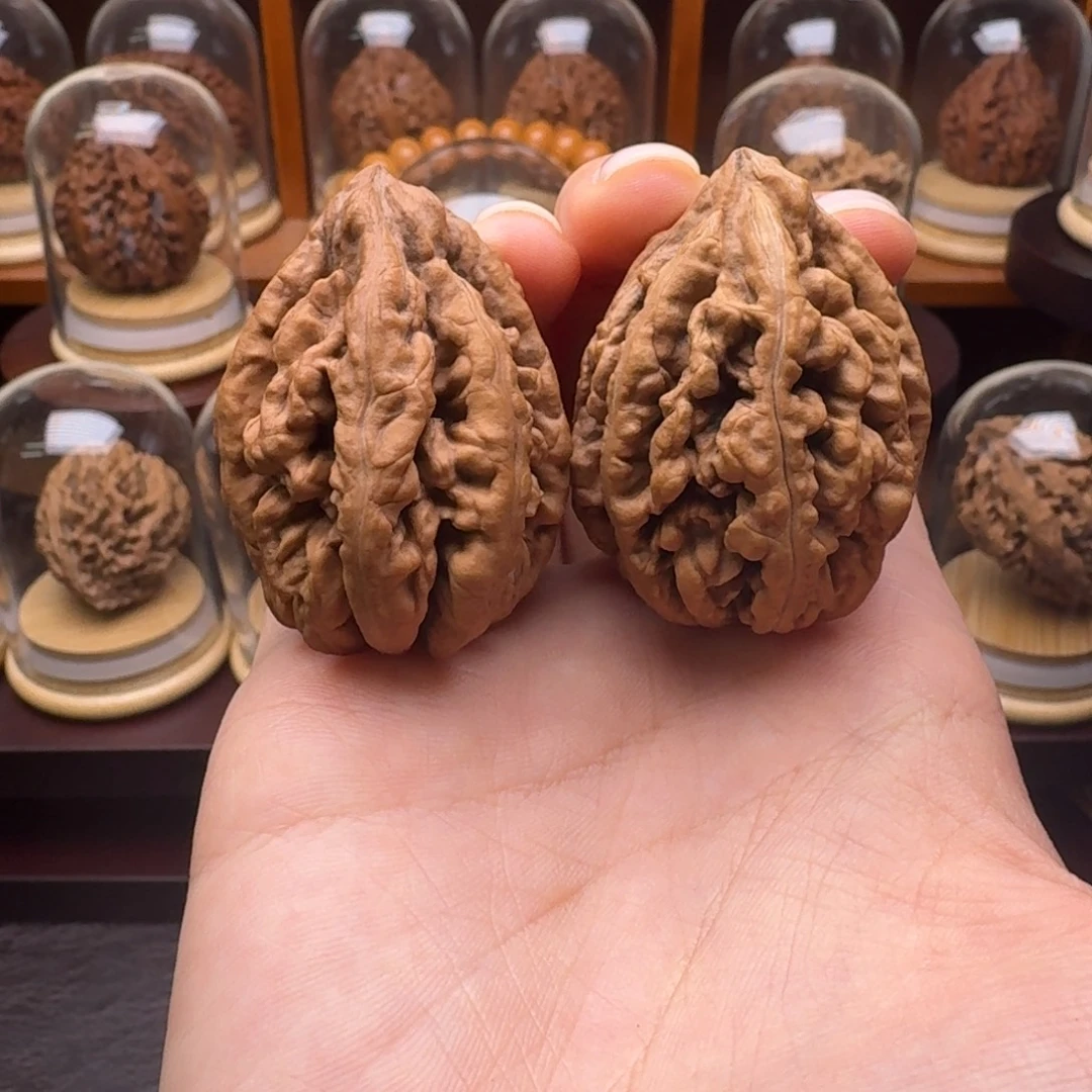 把件文玩核桃蝴蝶豆火焰