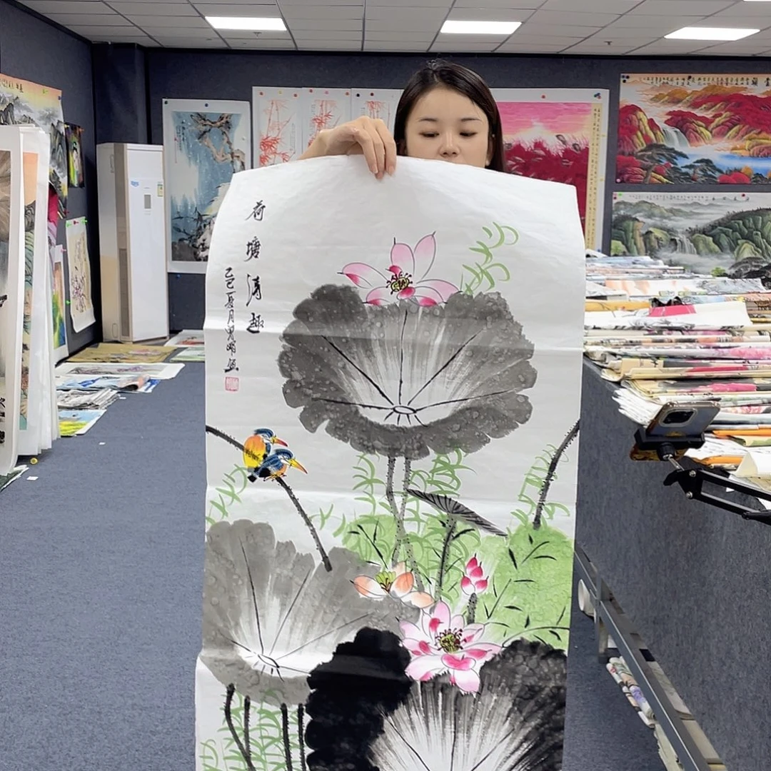 国画作品小姐姐放漏…