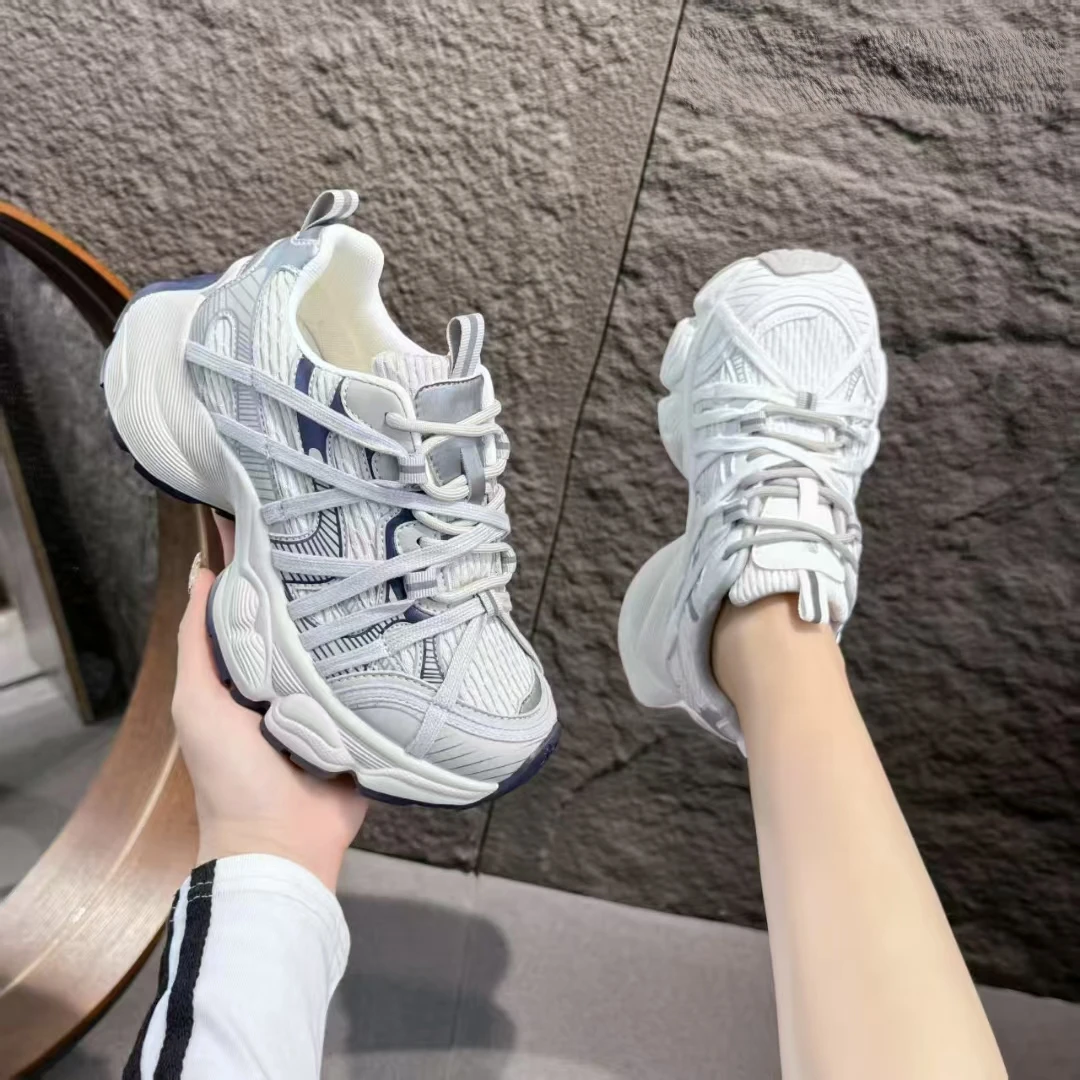 新款时尚百搭透网老爹鞋码正2028