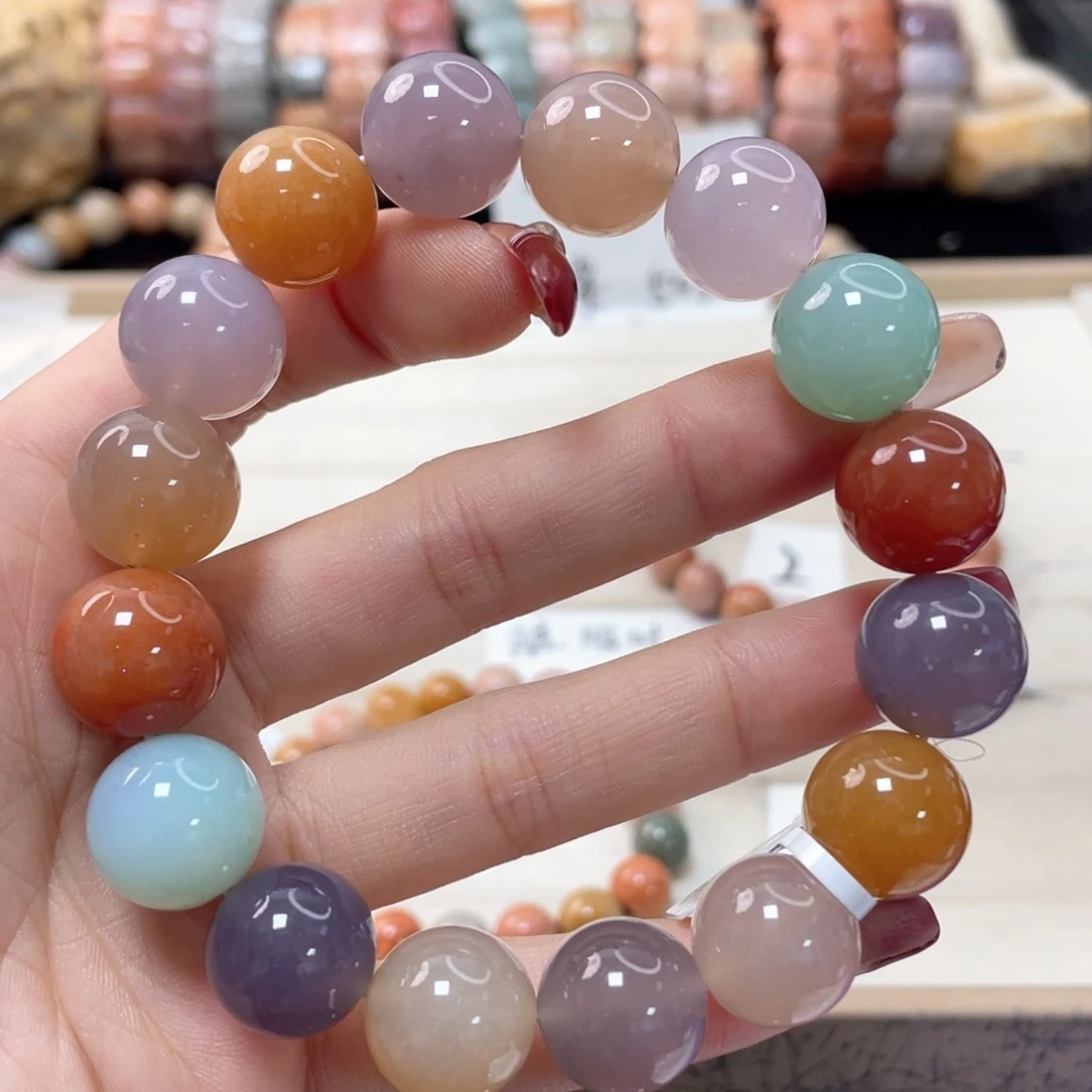 硅化珊瑚（珊瑚玉）手链未镶嵌小*硕519