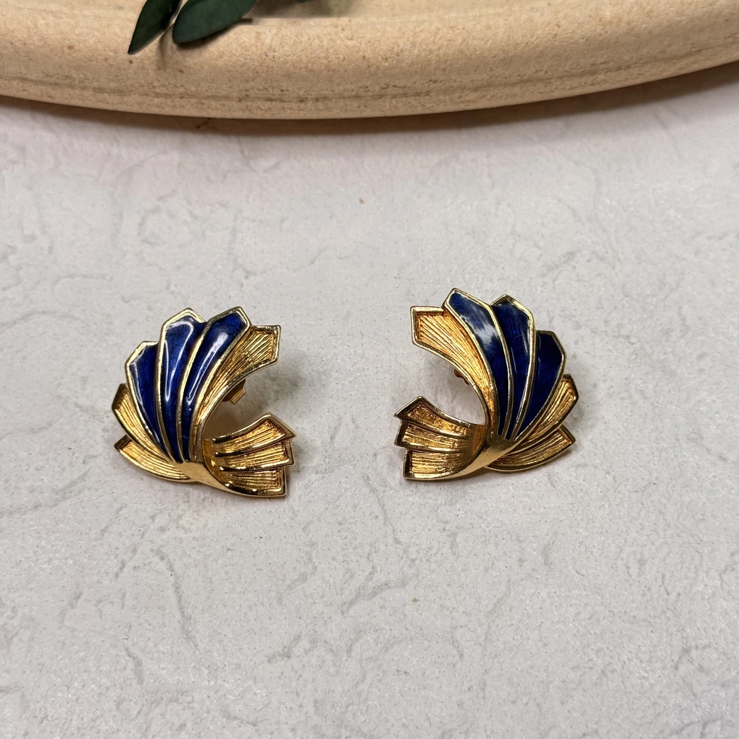 铜合金耳饰 【六六中古】孤品复古耳钉th6317