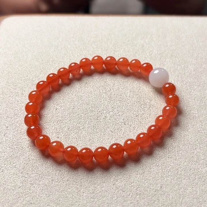 南红玛瑙未镶嵌手串