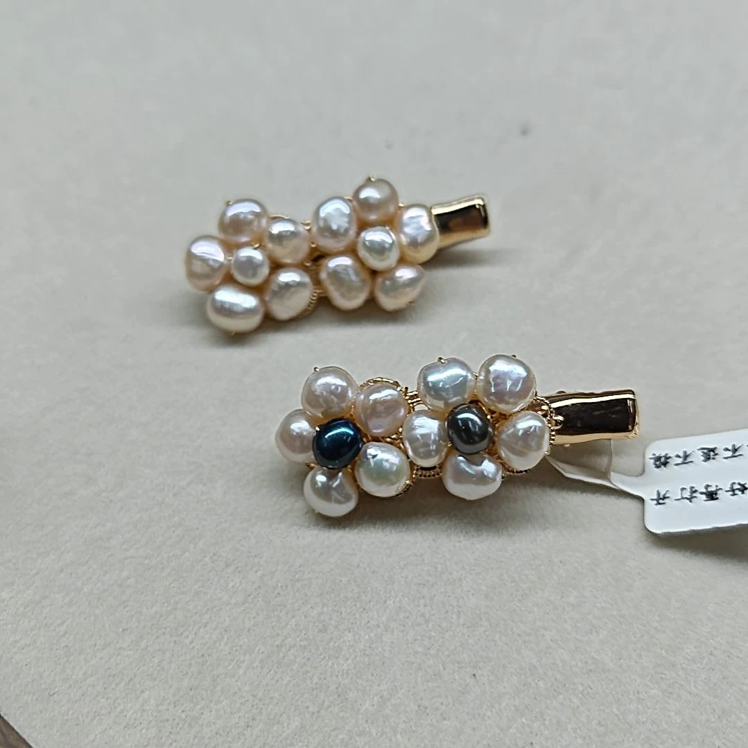 铜合金福利两朵小梅花鸭嘴夹