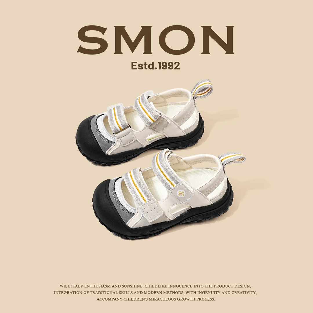 书萌童鞋夏季新款男童运动凉鞋女小童户外休闲鞋防滑宝宝鞋涉水鞋