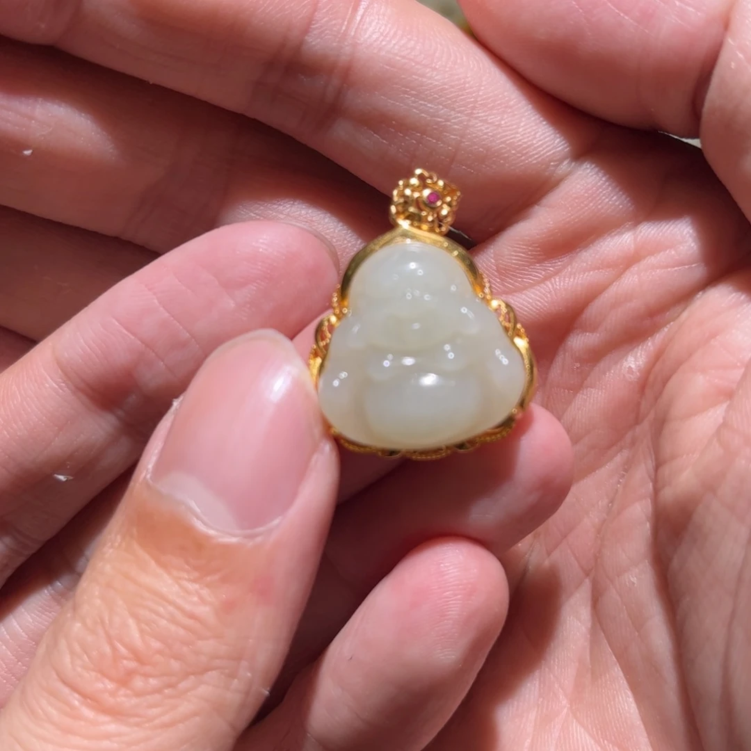 和田玉未镶嵌挂件