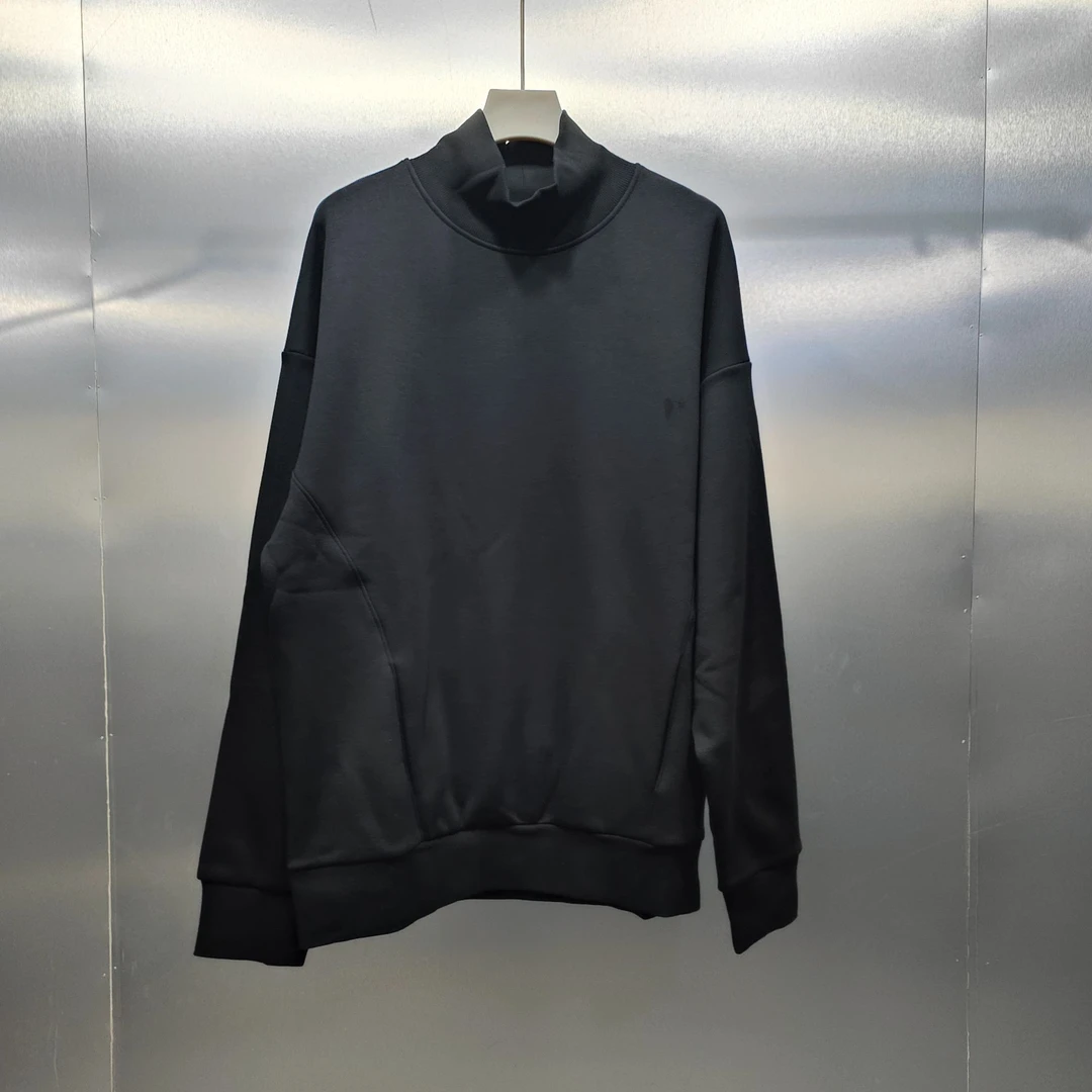 F03-21017-BOJ春秋季高领设计时尚纯色百搭卫衣