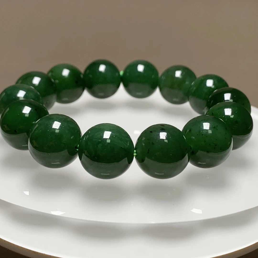 F534海川拍卖和田玉手串