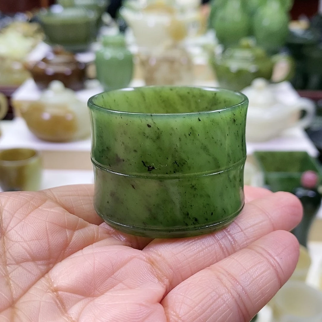 和田玉茶杯未镶嵌唐*