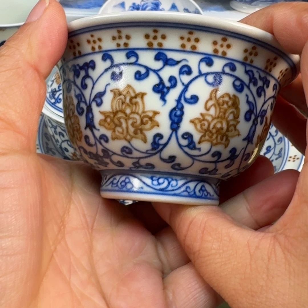 陶瓷景德镇纯手绘茶具圆圆283