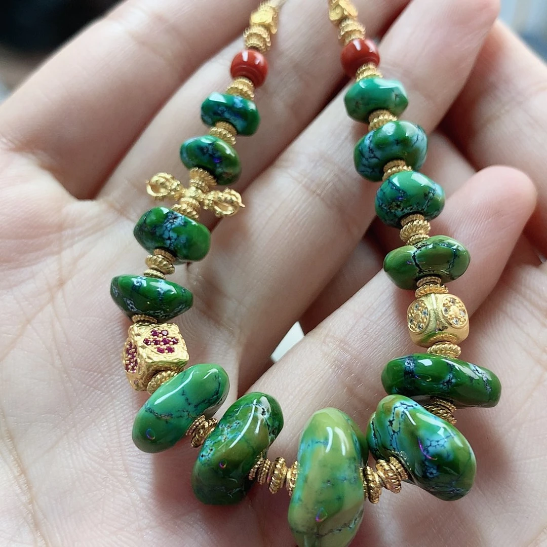 未镶嵌绿松石珠宝奇石