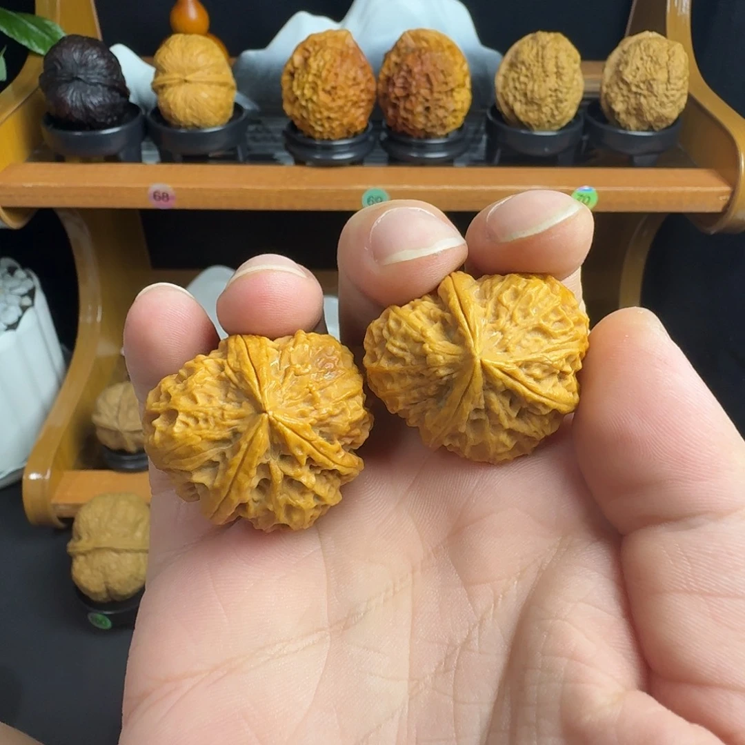 把件文玩核桃1号龙鳞三棱35尺