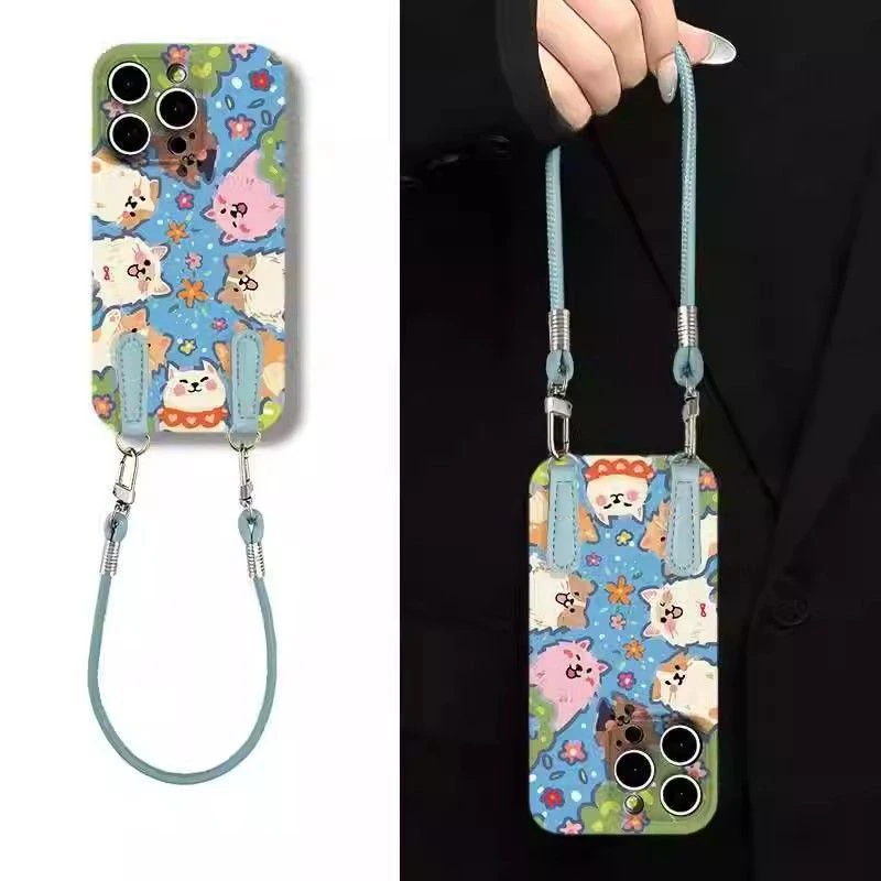 菲林全包青春小狗适用苹果16手机壳iphone15华为oppo小米vivo卡通