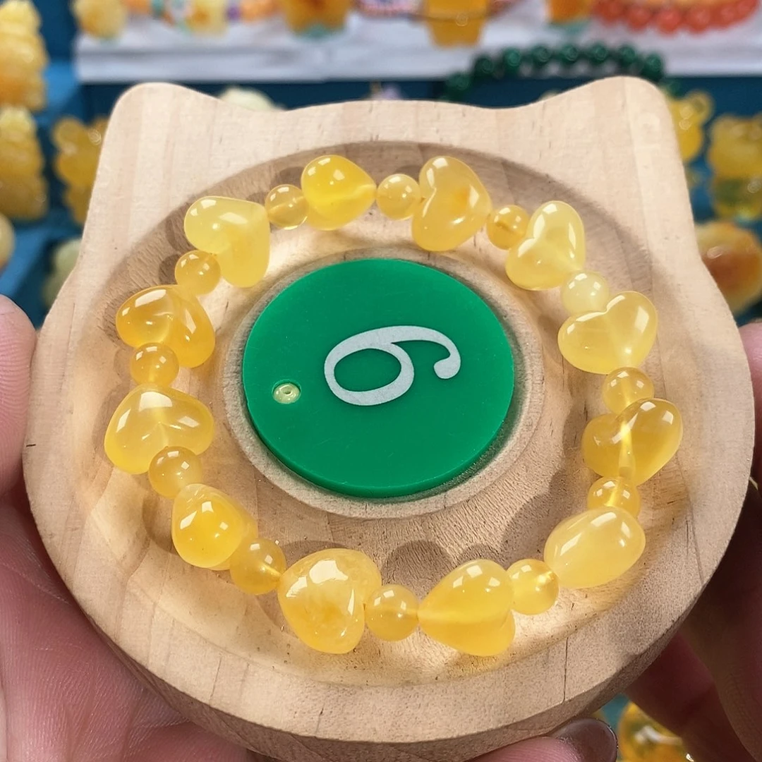 琥珀颈饰未镶嵌手链