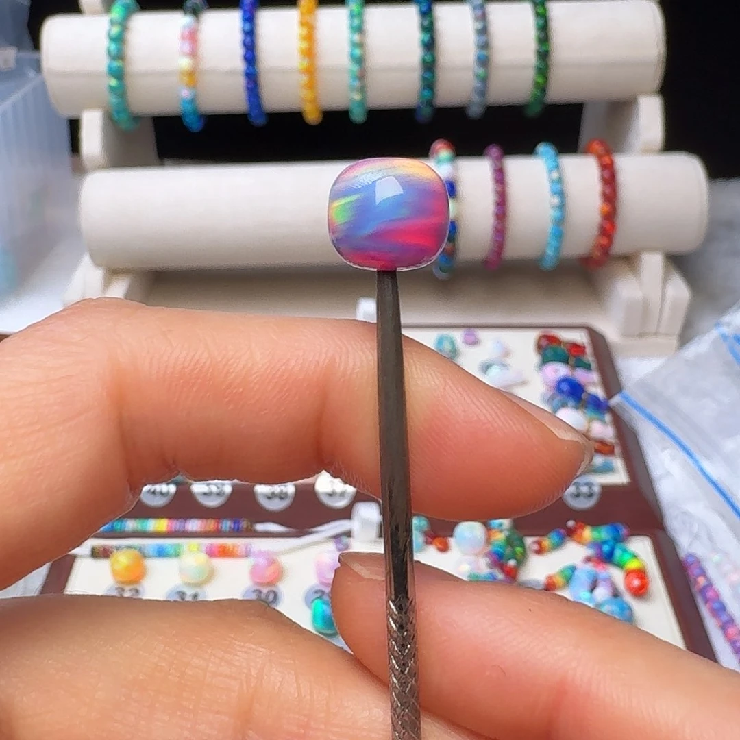 树脂制品人造欧泊卡10老型梵高紫单颗