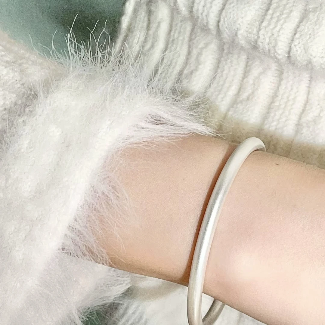 足银999.9 （33克）古法实心闭口手镯简约复古传承风格闭口手镯