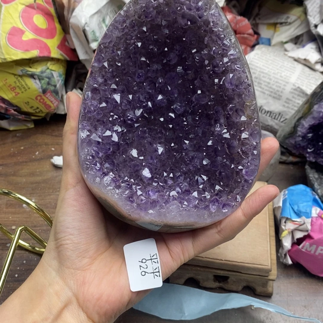 紫晶珠宝半成品未镶嵌