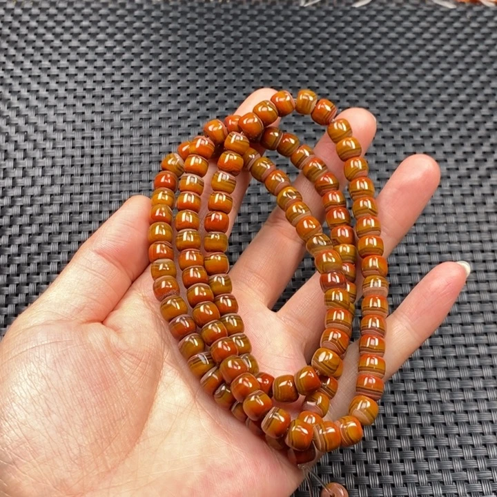 玛瑙/玉髓未镶嵌项链战国红项链