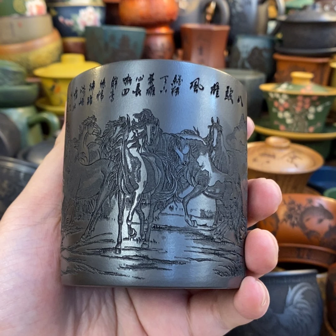 紫砂公道杯宜兴全手工紫砂杯