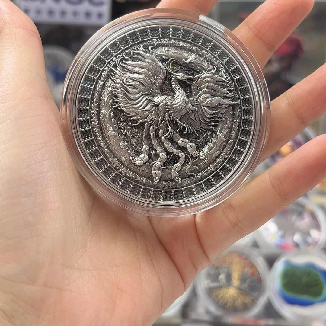 纯银紫禁城之凤双金属纪念币2024年