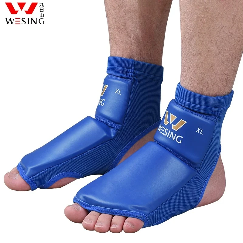 九日山护脚面散打护脚背儿童搏击泰拳护踝拳击训练装备护脚套护具