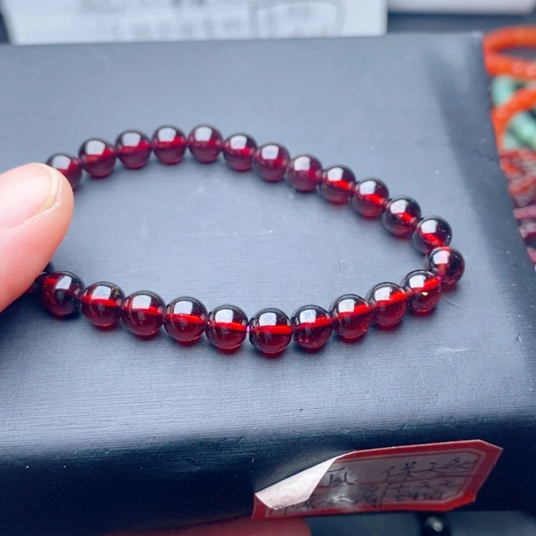 未镶嵌手链石榴石天然7毫米经济实惠