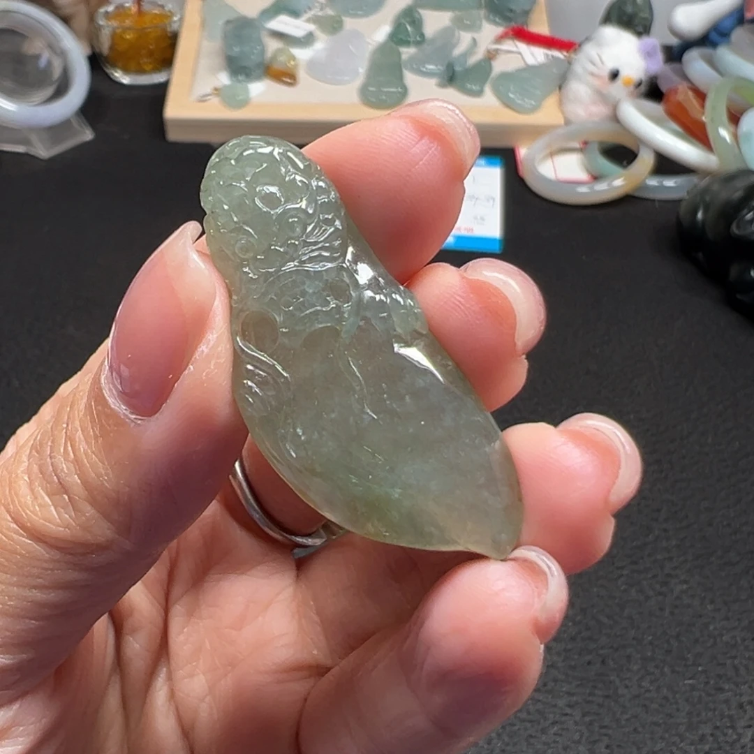 翡翠未镶嵌颈饰天然A货缅甸翡翠