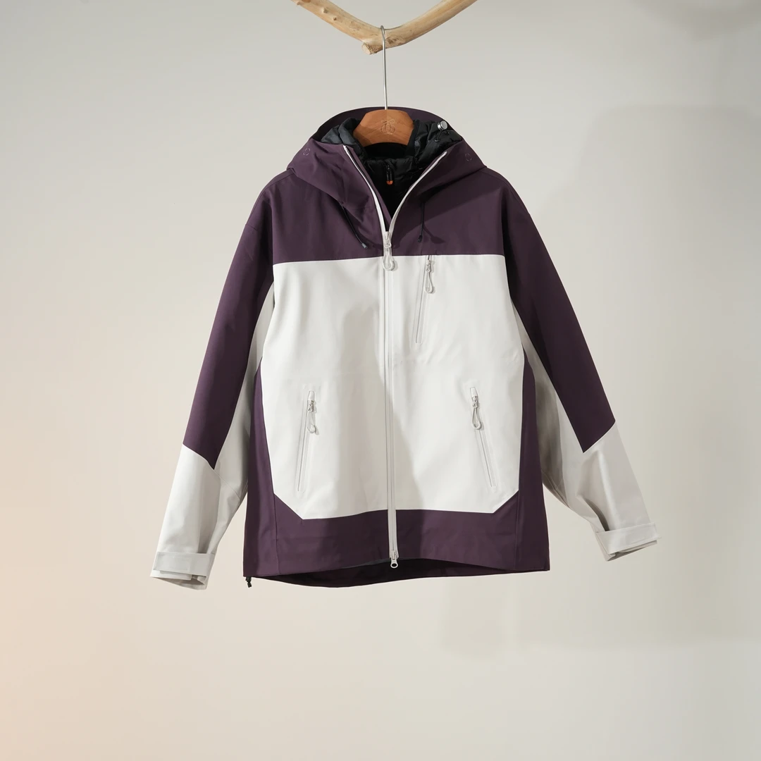 西子/【探境】男女同款90白鸭绒三合一户外连帽软壳冲锋衣/WTHJ0375