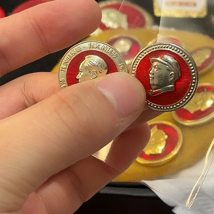 明***料像章一一一高贵轻扬在心里