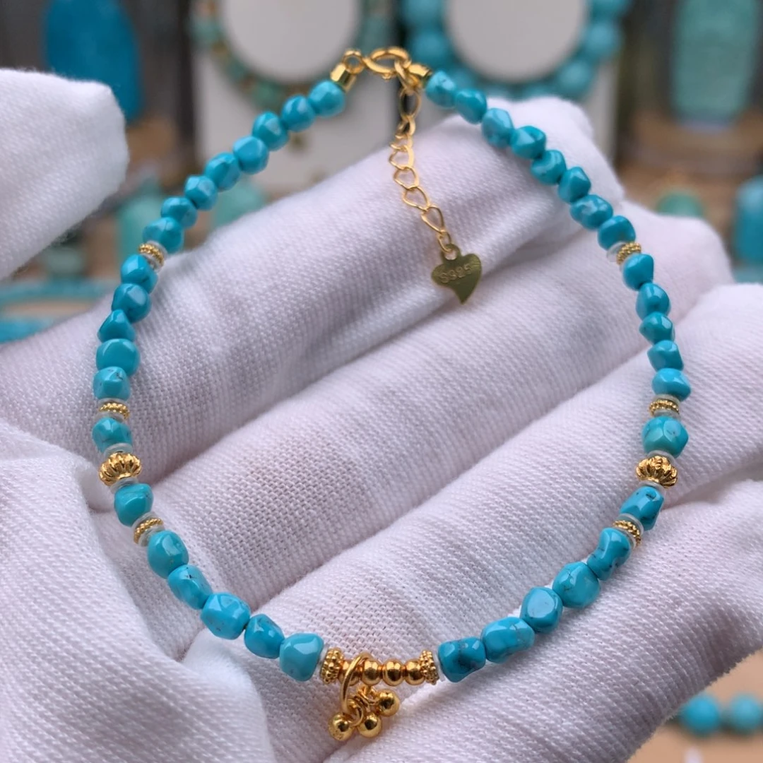 绿松石银S925镶嵌珠宝奇石