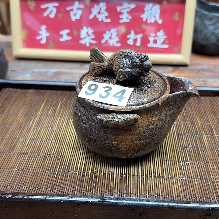 纯手工制作粗陶茶具