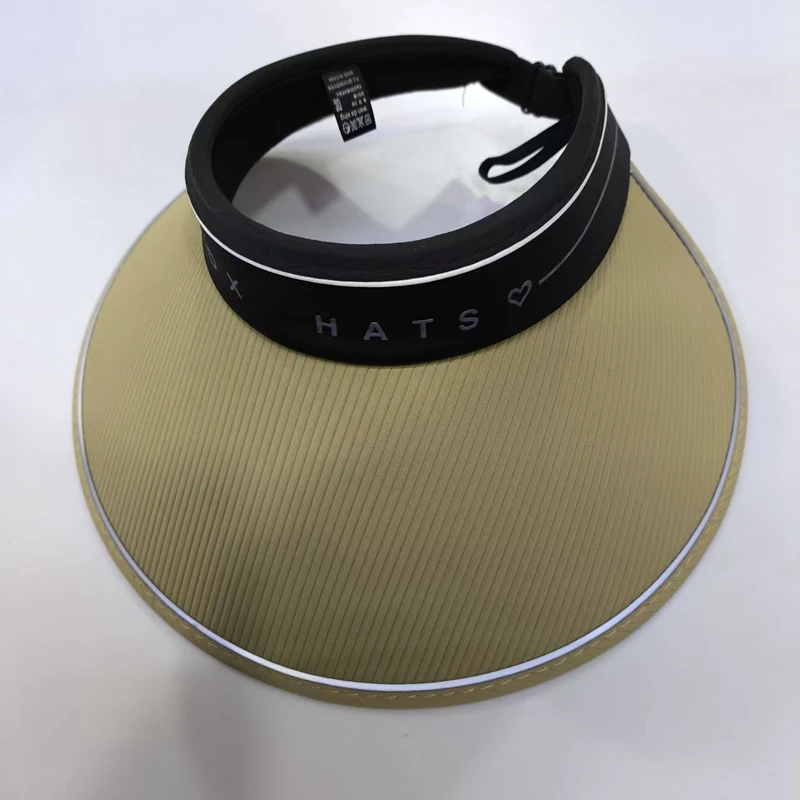 2025年今年新款空顶大帽檐遮阳防晒无顶遮阳太阳帽女士户外出行帽