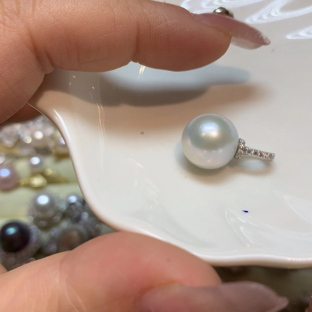 淡水珍珠颈饰银S925镶嵌