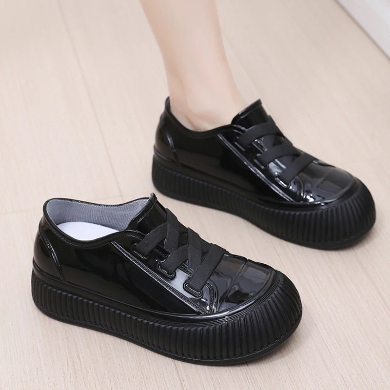 雨鞋女新款耐磨防水鞋时尚短筒雨靴厚底增高低帮水靴厨房洗车胶鞋