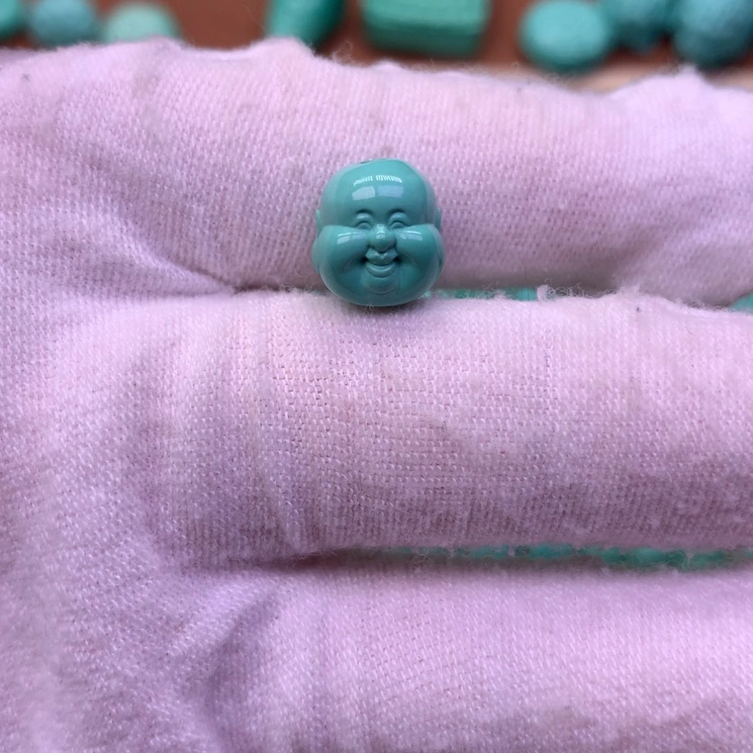 原生态散珠配珠弥勒佛头卡10