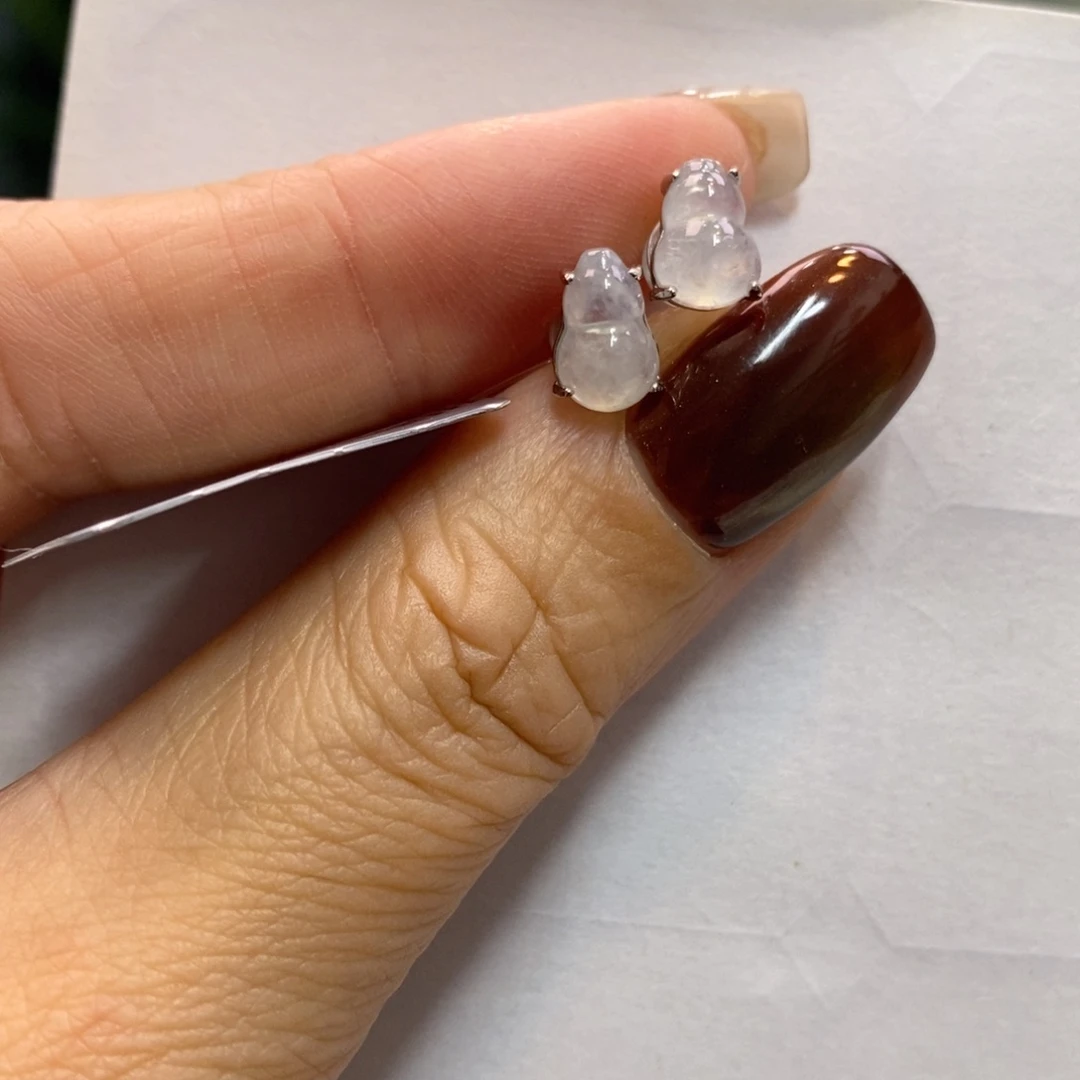 颈饰银S925镶嵌翡翠净货16581