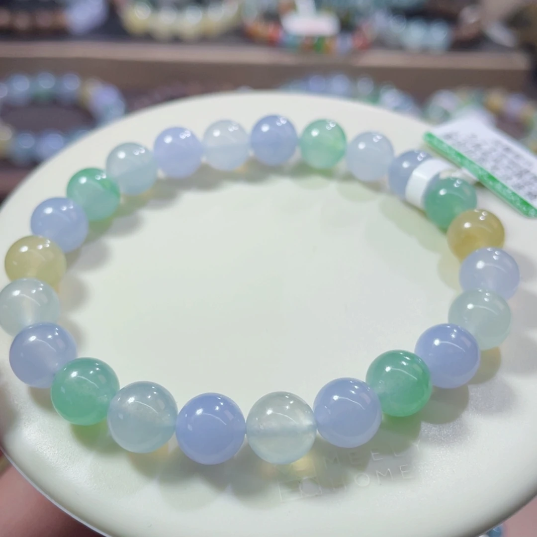 未镶嵌手链翡翠上新马卡龙卡8