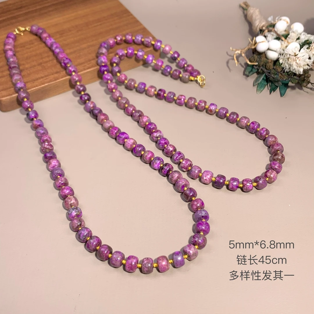 安菲 | 18K金镶舒俱来项链5mm*6.8mm/多样性发其一/K01365