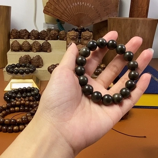 老山檀香阴沉1.2手串