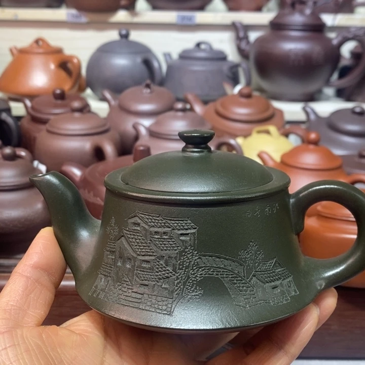 紫砂茶壶微瑕处理一把